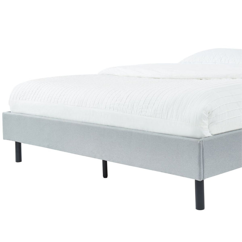 Modern Minimalist Stone Grey Bed Base Frame King - Sale Now