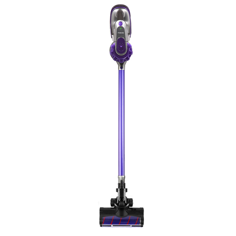 Devanti 150W Stick Handstick Handheld Cordless Vacuum Cleaner 2-Speed with Headlight Purple - Sale Now