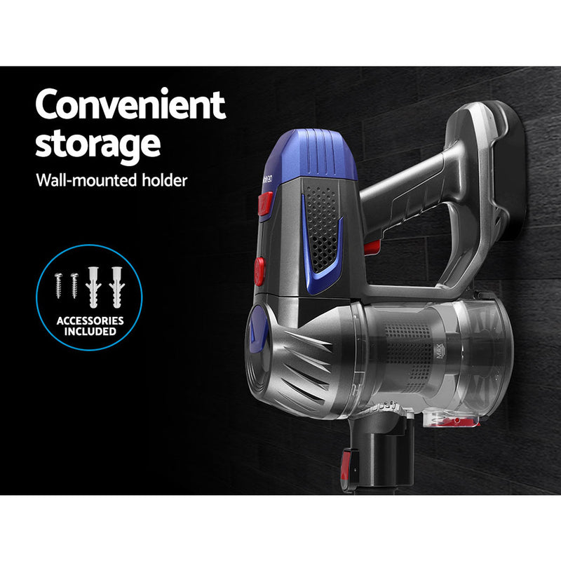 Devanti Handheld Vacuum Cleaner Cordless Stick Handstick Car Vac Bagless 2-Speed LED Headlight Gold - Sale Now