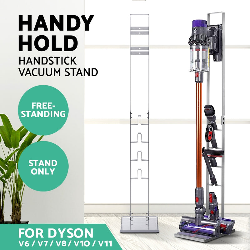 Freestanding Dyson Vacuum Stand Rack Holder Cordless Handheld Cleaner V6 7 8 V10 V11 Silver - Sale Now