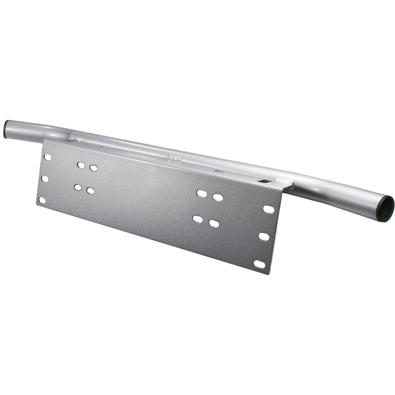 Number Plate Bullbar Frame Mounting Bracket Silver Light Bar Antenne UHF Holder - Sale Now