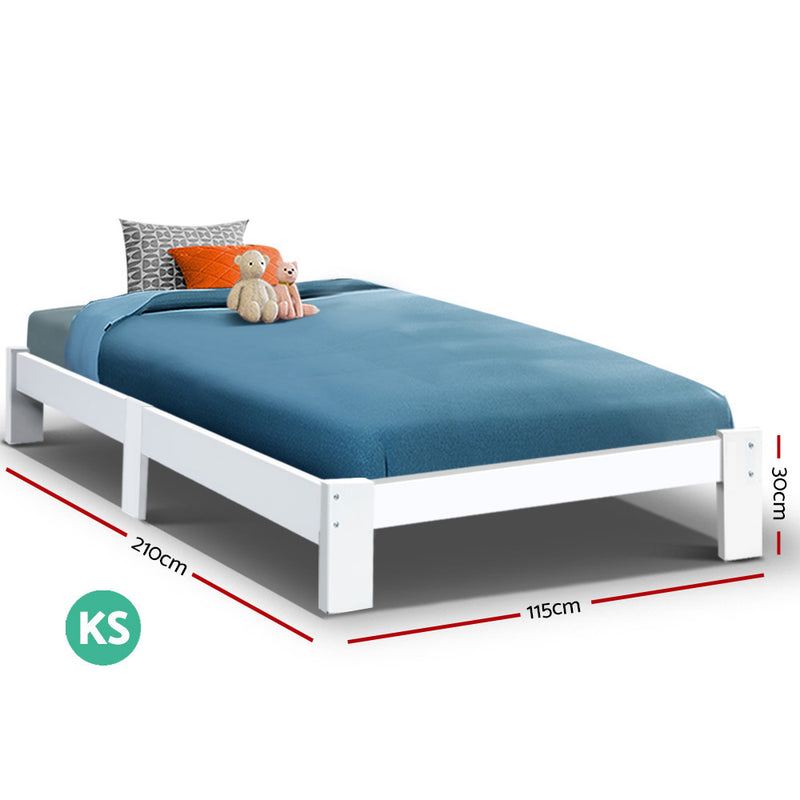 Artiss Bed Frame King Single Size Wooden Mattress Base Timber Platform JADE - Sale Now