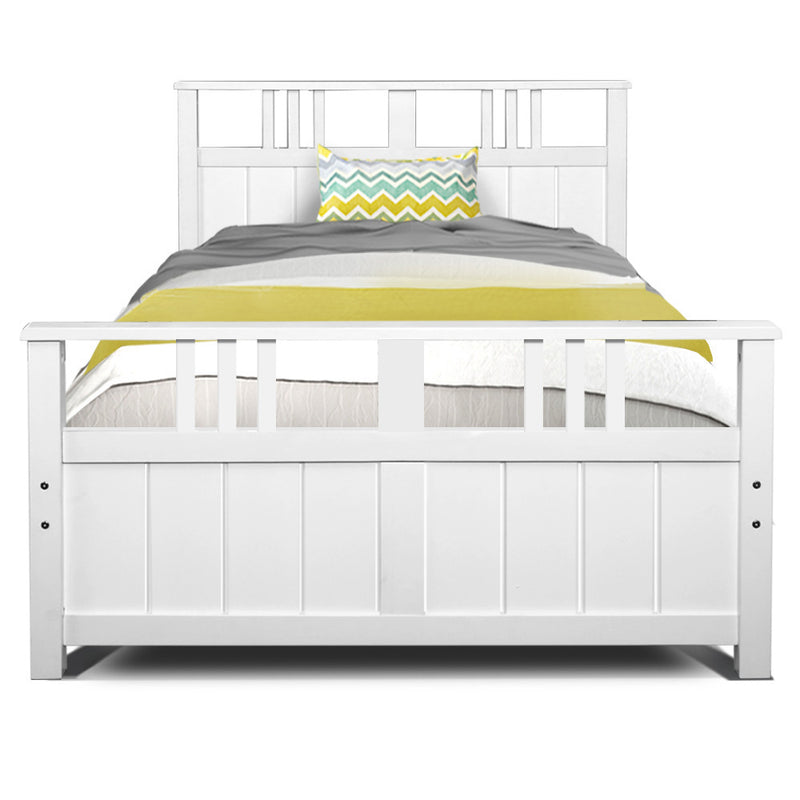 Artiss Wooden Bed Frame King Single Size Timber Kids Adults Mattress Base EVA - Sale Now