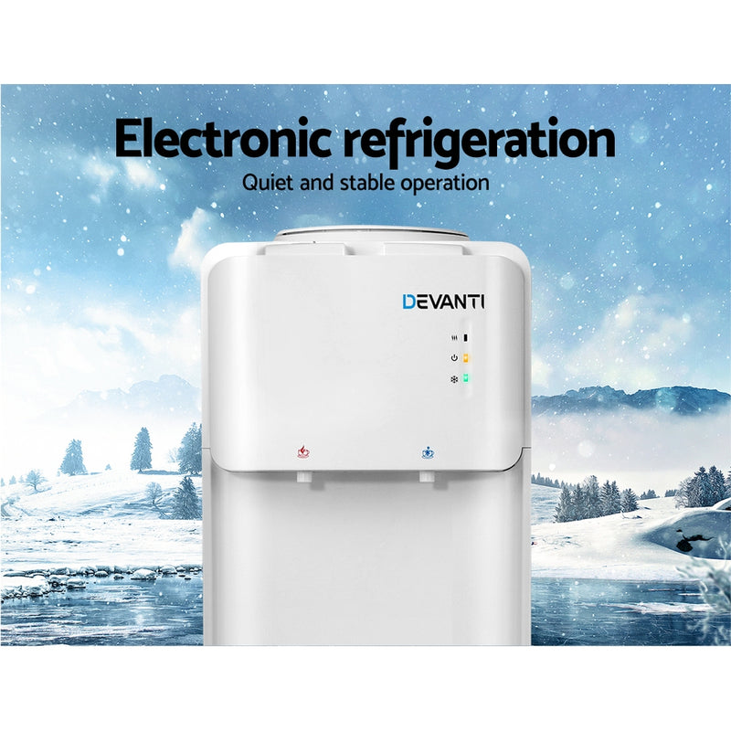 Devanti Water Cooler Dispenser Bottle Filter Purifier Hot Cold Taps Free Standing Office - Sale Now