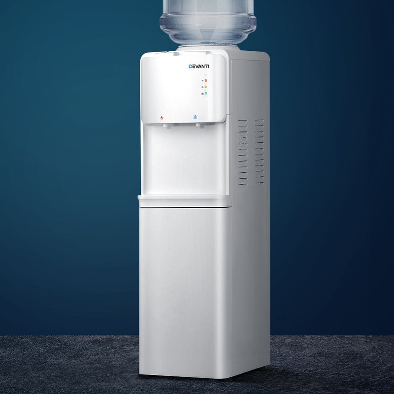 Devanti Water Cooler Dispenser Bottle Filter Purifier Hot Cold Taps Free Standing Office - Sale Now