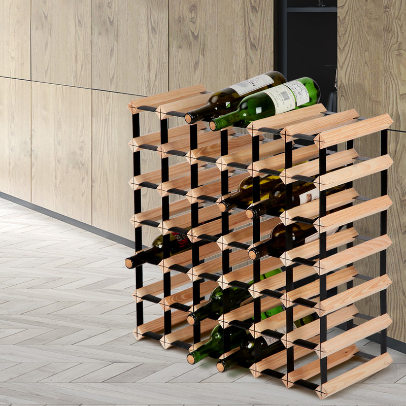 Artiss 42 Bottle Timber Wine Rack - Sale Now