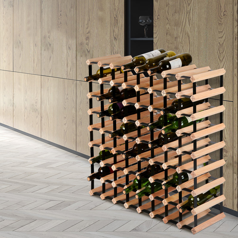 Artiss 72 Bottle Timber Wine Rack - Sale Now