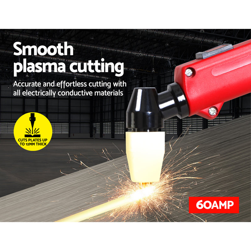 Giantz 60Amp Inverter Welder Plasma Cutter Gas DC iGBT Welding Machine Portable - Sale Now