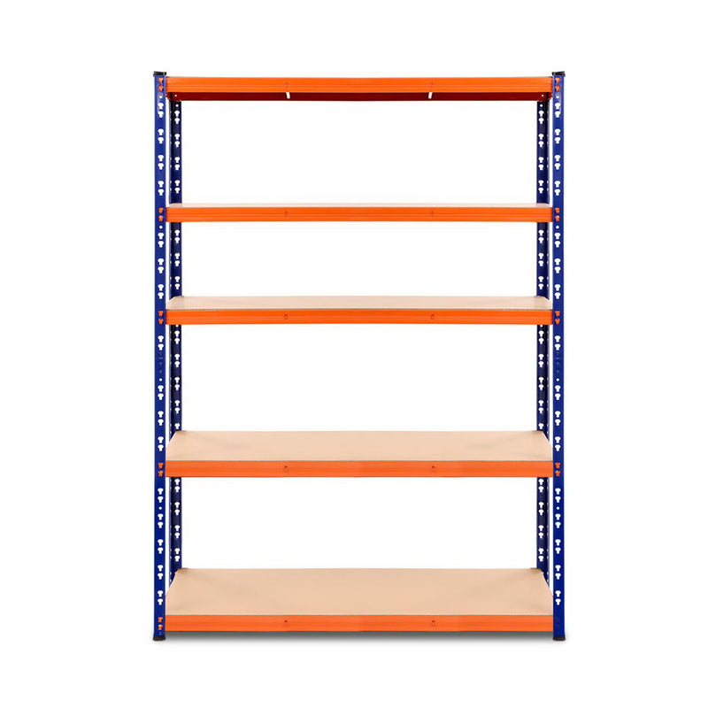 Giantz 1.2M Warehouse Racking Shelving Storage Shelf Garage Shelves Rack Steel Blue and Orange - Sale Now