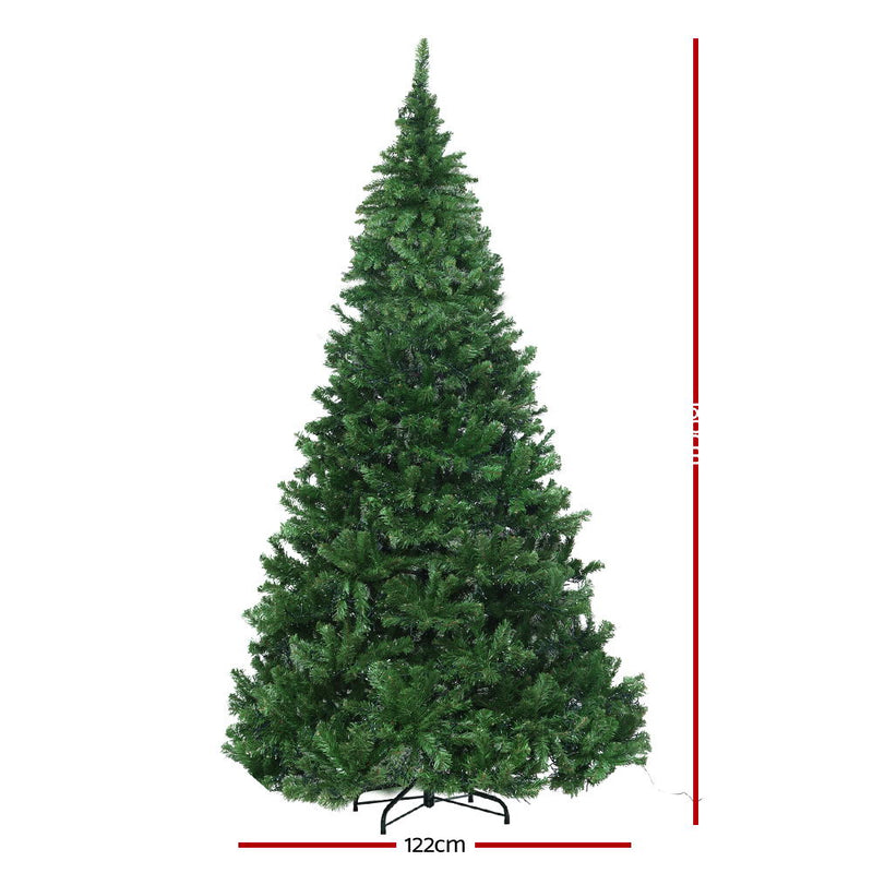 Jingle Jollys 1.8M 6FT Christmas Tree Xmas 1980 LED Lights Warm White 765 Tips - Sale Now