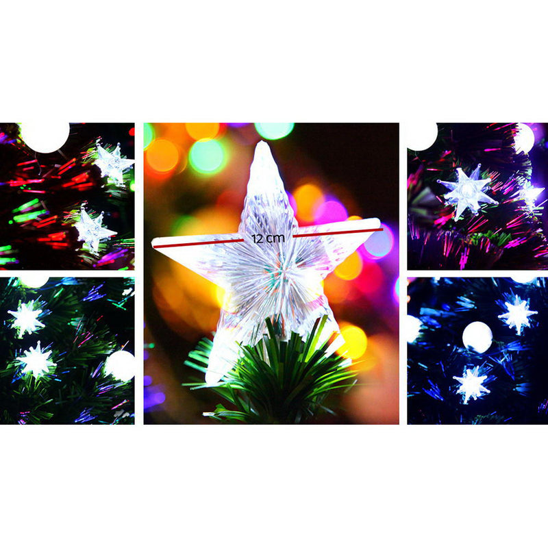 Jingle Jollys 1.8M 6FT LED Christmas Tree Optic Fiber Xmas Multi Colour Lights - Sale Now