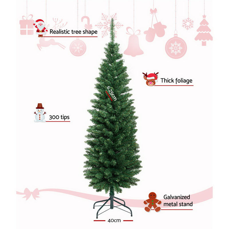Jingle Jollys 6FT Slim Christmas Tree - Sale Now