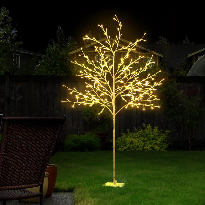 Jingle Jollys 1.5M LED Christmas Branch Tree 304 LED Xmas Warm White Optic Fiber - Sale Now