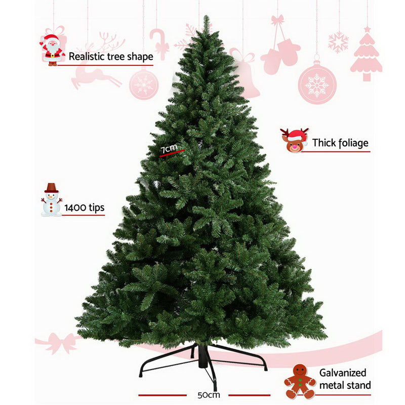 Jingle Jollys 8FT Christmas Tree - Green - Sale Now
