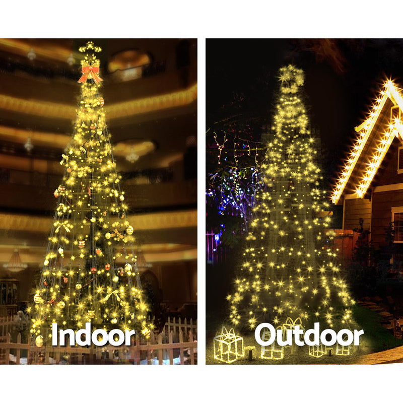 Jingle Jollys 3M LED Christmas Tree Lights Xmas 330pc LED Warm White Optic Fiber - Sale Now