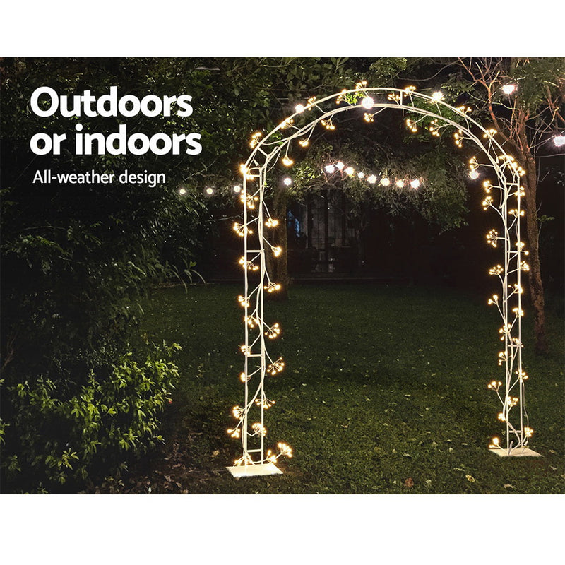 Jingle Jollys Christmas Motif Lights LED Metal Archway Waterproof Outdoor Xmas - Sale Now