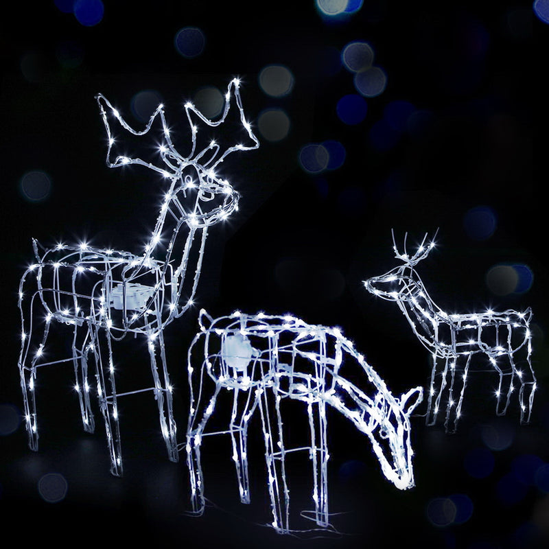 Jingle Jollys Christmas Motif Lights LED Rope Reindeer Waterproof Outdoor - Sale Now