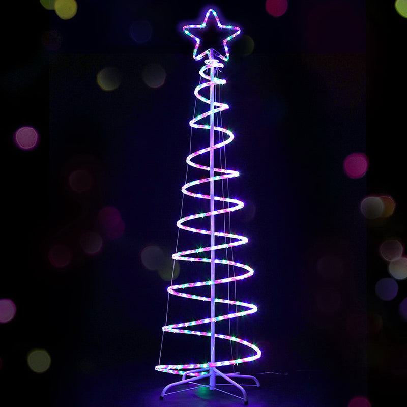 Jingle Jollys Christmas LED Motif Light 1.88M Tree Waterproof Colourful - Sale Now