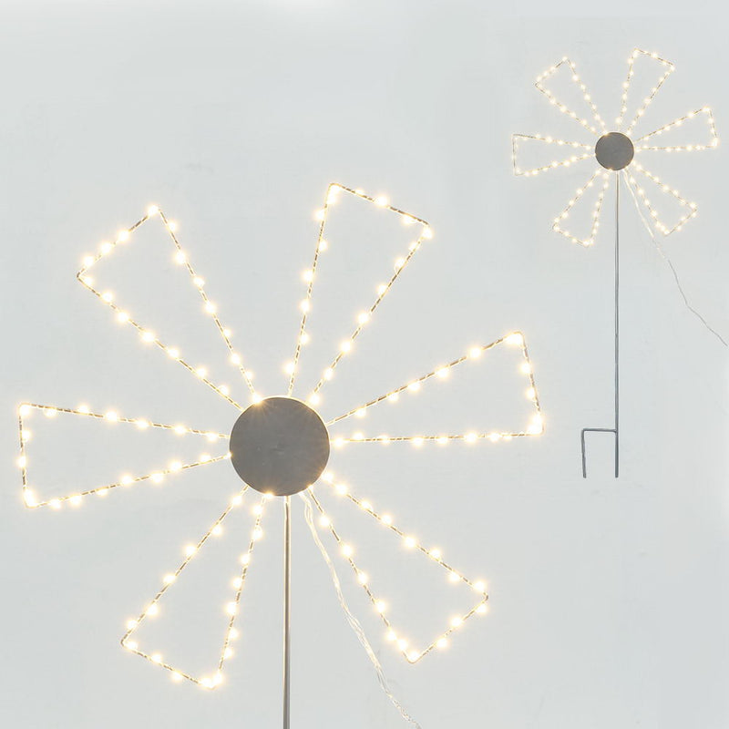 Jingle Jollys Christmas Motif Lights LED Spinner Windmill Waterproof Outdoor - Sale Now
