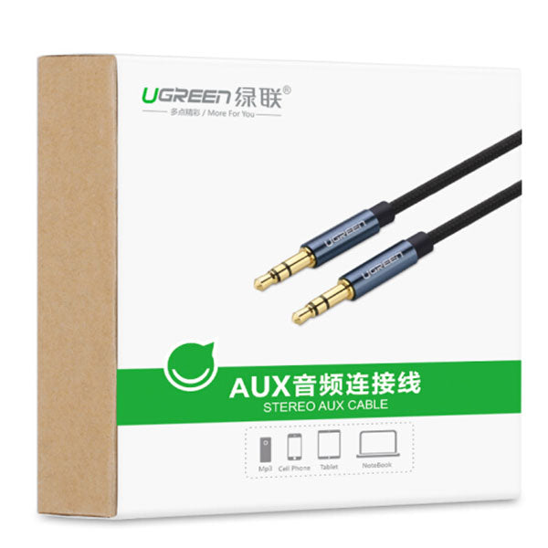 UGREEN 3.5MM male to male AUX cable with braid 5M (10689) - Sale Now