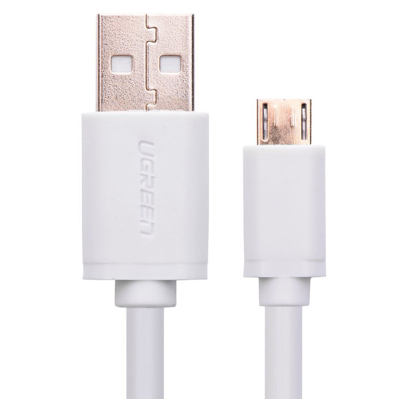 UGREEN Micro USB Male to USB Male cable Gold-Plated - White 2M (10850) - Sale Now