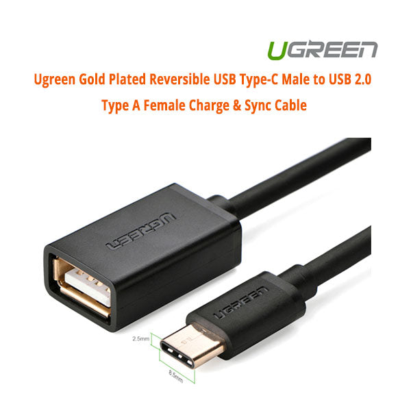 UGREEN USB Type-C Male to USB 2.0 Type A Female Charge & Sync Cable (30175) - Sale Now