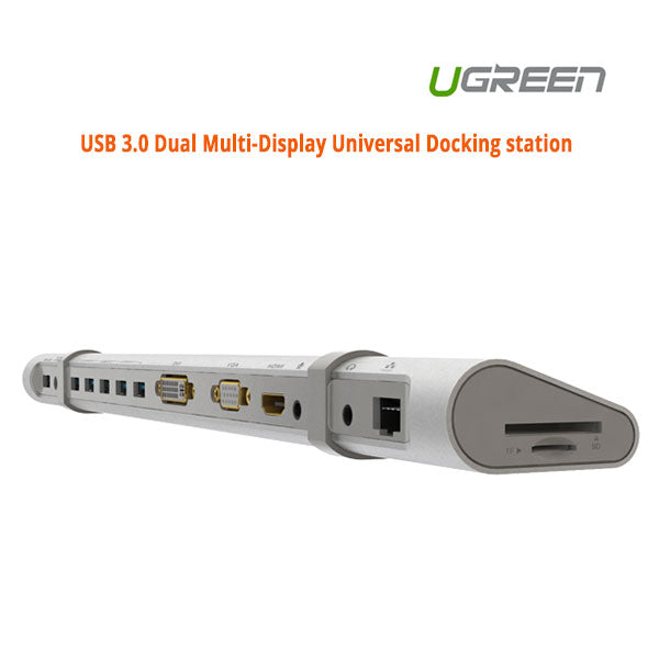 UGREEN USB 3.0 Dual Multi-Display Universal Docking station (40258)