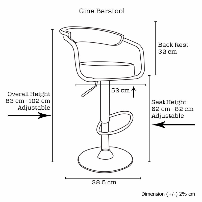 2 X Gina Barstool - Sale Now