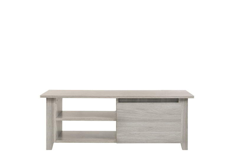 Coffee Table With Open Drawer In White Oak - Sale Now