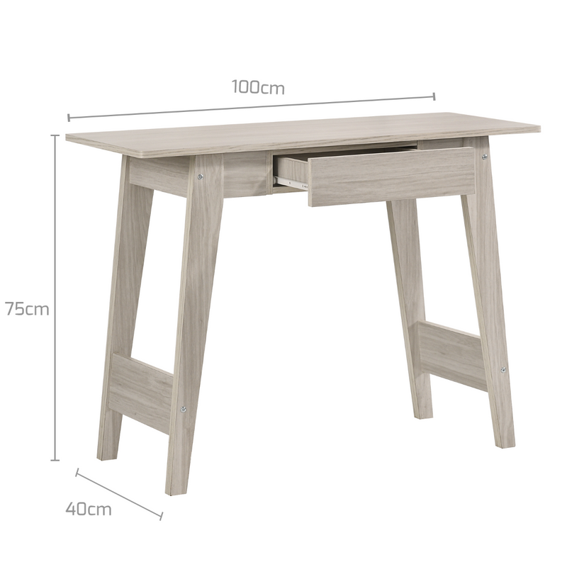 Console Hallway Table In White Oak - Sale Now
