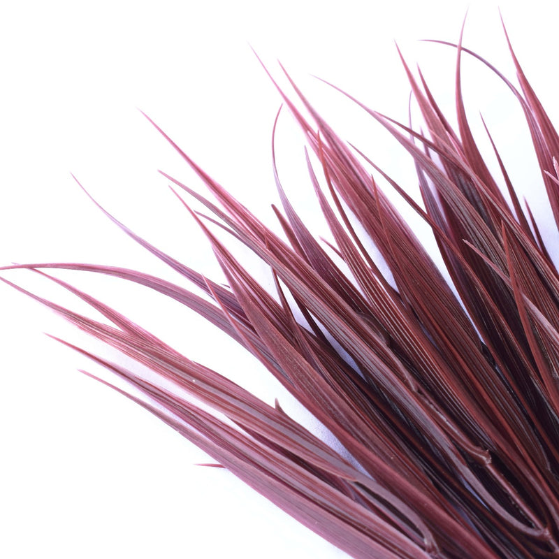 Dark Red Artificial Grass Stem 35cm Long UV Resistant - Sale Now