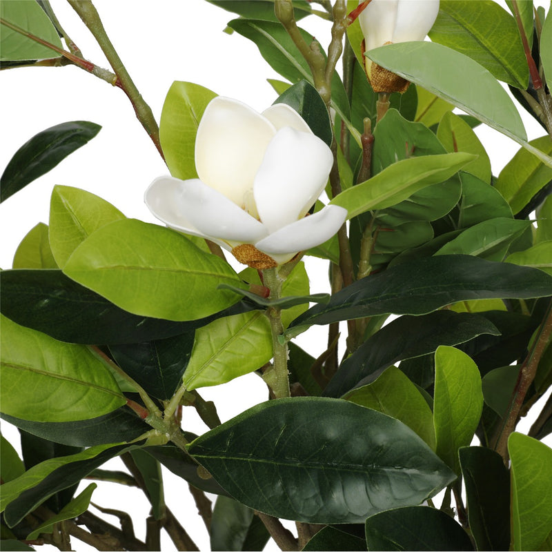 Faux White Flowering Magnolia Tree with Pot 130cm - Sale Now