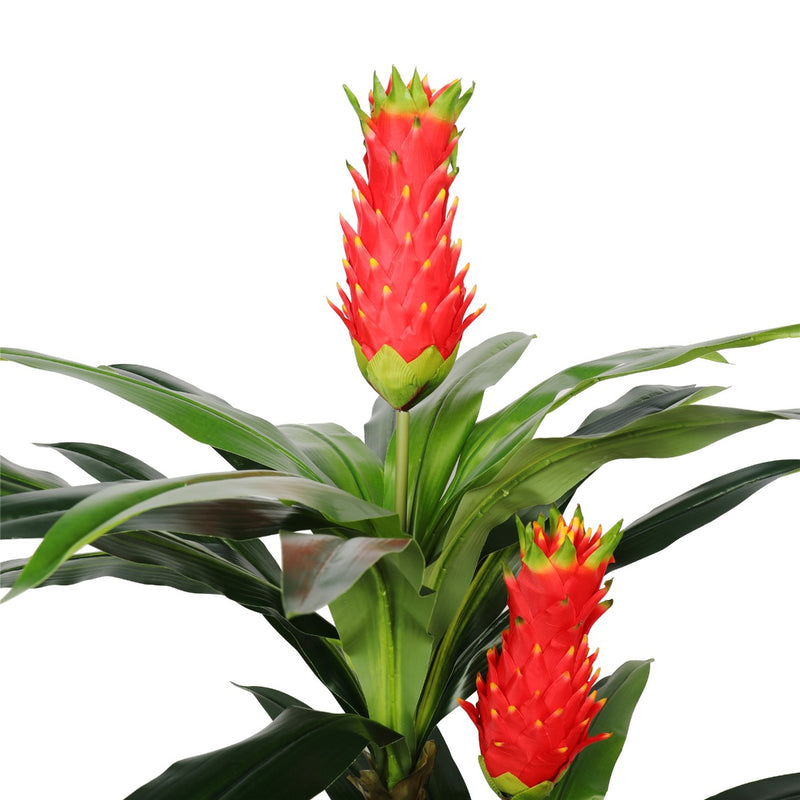 Faux Red Flowering Multi Cane Dracena 167cm - Sale Now