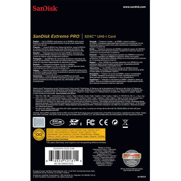 SanDisk 32GB Extreme PRO UHS-I SDHC Memory Card (V30) 95mb/s  SDSDXXG-032G-GN4IN - Sale Now