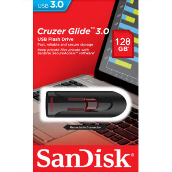 SANDISK SDCZ600-128G 128GB CZ600 CRUZER GLIDE USB 3.0 VERSION - Sale Now