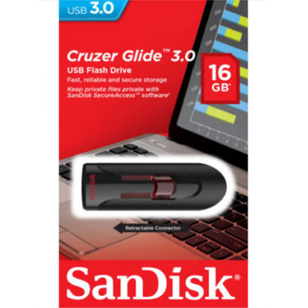 SANDISK SDCZ600-016G 16GB CZ600 CRUZER GLIDE USB 3.0 VERSION - Sale Now