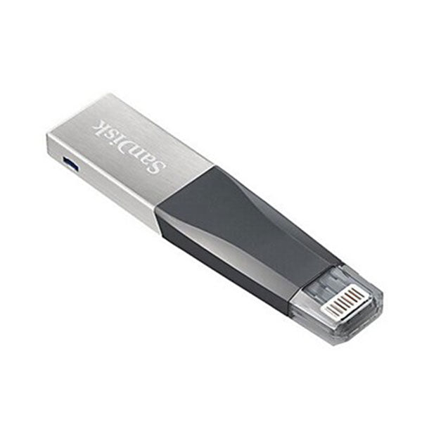 SANDISK IXPAND IMINI FLASH DRIVE SDIX40N 128GB GREY IOS USB 3.0 - Sale Now