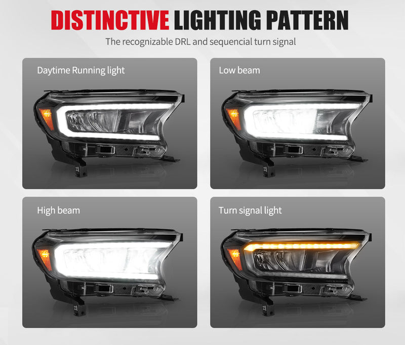 Headlights Sequential Indicator for Ford Ranger 2015-ON Wildtrak Raptor - Sale Now