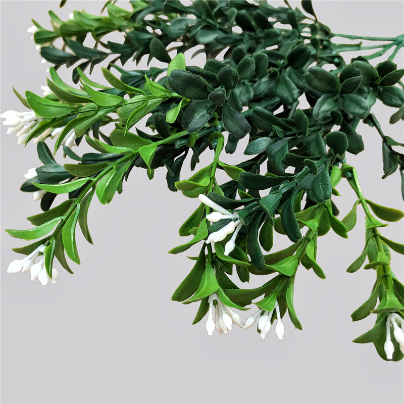 Artificial Flowering Boxwood Stem 30cm - Sale Now