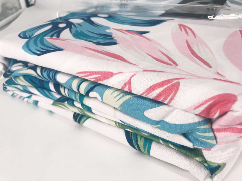 King Size 3pcs Palm Leaf Quilt Cover Set - Sale Now