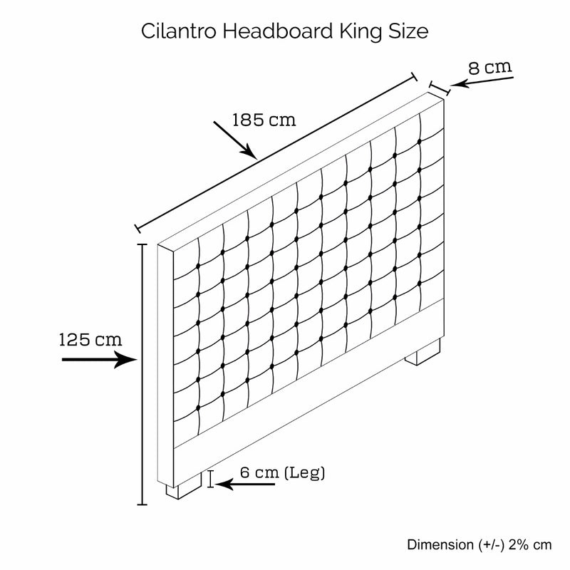Cilantro King Charcoal Headboard - Sale Now