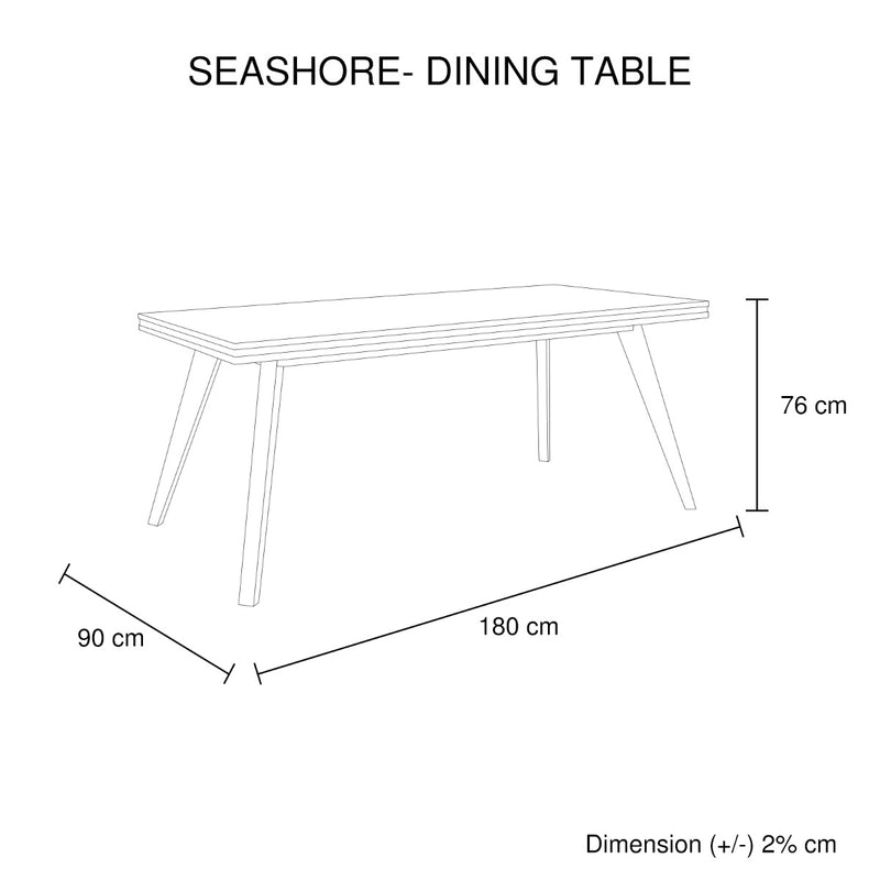 Seashore Dining Table 180cm - Sale Now