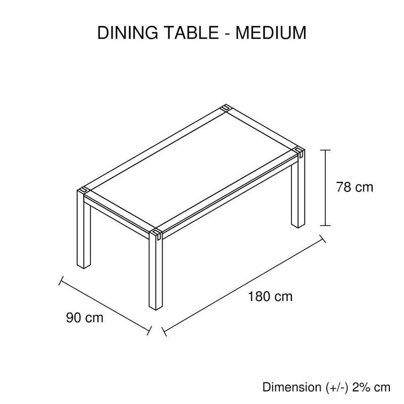 Java Dining Table Medium - Sale Now