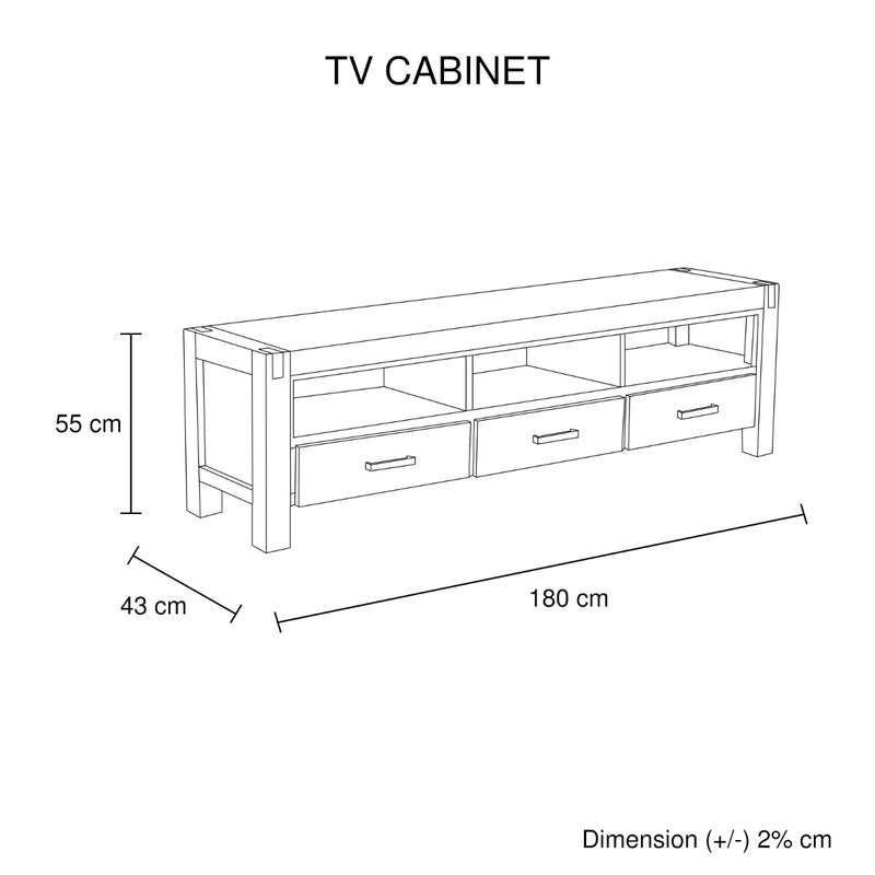 Java TV Cabinet Oak - Sale Now