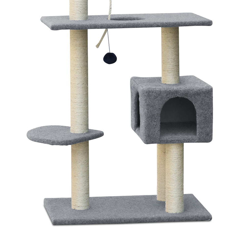 i.Pet 145cm Cat Scratching Post - Grey - Sale Now
