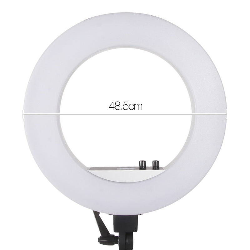Embellir 19" 5600K LED Ring Light With Stand Dimmable Diva For Phone Camera DSLR - Sale Now