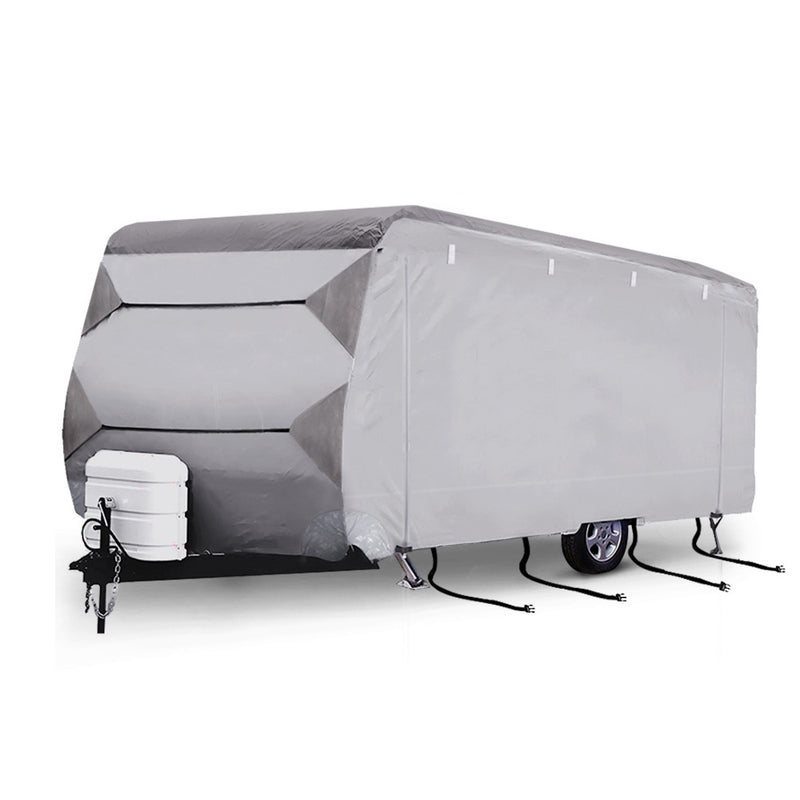  22-24ft Caravan Cover Campervan 4 Layers UV Waterproof Heavy Duty