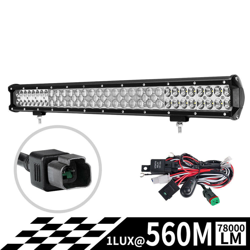 26inch Cree LED Work Driving Light Bar Spot Flood Combo Offroad Truck 4X4WD - Sale Now
