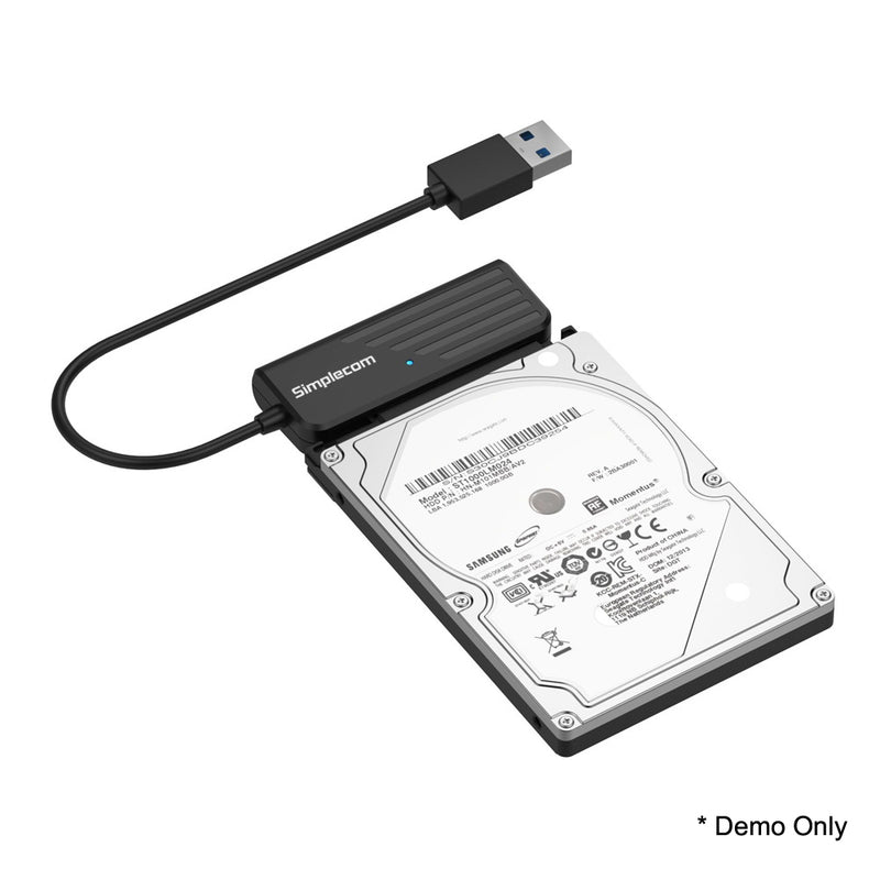 Simplecom SA205 Compact USB 3.0 to SATA Adapter Cable Converter for 2.5" SSD/HDD - Sale Now