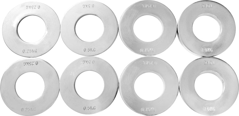 Chrome Metric Fractional Olympic Weight Plates 0.25 - 1.0kg - Sale Now